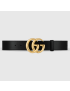 [GUCCI] GG Marmont leather belt with shiny buckle 4068310YA0G1000