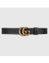 [GUCCI] Reversible leather belt with Double G buckle 627055CAO2T1062