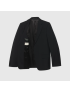 [GUCCI] Slim fit wool mohair suit 630137Z596D1000