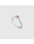 [GUCCI] Link to Love rubellite and diamond ring 662257J84W59379