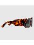[GUCCI] Rectangular frame sunglasses 691347J07402330