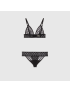 [GUCCI] GG embroidered tulle lingerie set 624777XJBVY1000