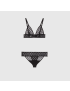 [GUCCI] GG embroidered tulle lingerie set 624777XJBVY1000