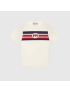 [GUCCI] Interlocking G stripe print T shirt 616036XJDAG9095