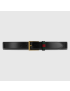 [GUCCI] Leather belt with Web 495125DT99T1060