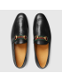 [GUCCI] Mens leather Horsebit loafer with Web 581513DLCC01078