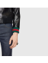 [GUCCI] Leather jacket with Web 431343XG2061060