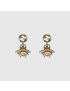 [GUCCI] Bee earrings with Interlocking G 629817J1D518516