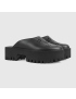 [GUCCI] Womens platform perforated G sandal 663577JFB001000
