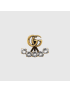 [GUCCI] Single crystal Double G earring 605853J1D508066