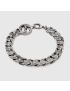 [GUCCI] Interlocking G chain bracelet in silver 454285J84000811