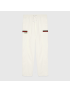 [GUCCI] Cotton canvas trousers with Gucci label 604171XDAX39061