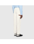 [GUCCI] Cotton canvas trousers with Gucci label 604171XDAX39061