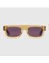 [GUCCI] Rectangular frame sunglasses 691349J07407012