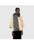 [GUCCI] GG jacquard pattern knit scarf with tassels 6766104G2001061