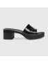 [GUCCI] Womens rubber slide sandal 624730J87001000