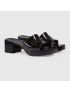 [GUCCI] Womens rubber slide sandal 624730J87001000