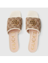 [GUCCI] Womens slide sandal with Double G 6198932HK809795