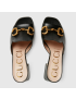 [GUCCI] Womens slide sandal with Horsebit 655412BKO001000