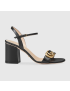 [GUCCI] Leather mid heel sandal 453379A3N001000