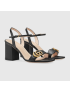 [GUCCI] Leather mid heel sandal 453379A3N001000