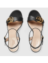 [GUCCI] Leather mid heel sandal 453379A3N001000