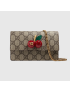 [GUCCI] GG Supreme mini bag with cherries 481291K9GXT8694