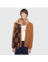 [GUCCI] GG jacquard wool silk scarf 4955924G3502179