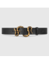 [GUCCI] Leather belt with snake buckle 458935CVE0T1000