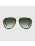 [GUCCI] Aviator metal sunglasses 461704I33302363