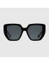 [GUCCI] Rectangular frame sunglasses 663746J07401012