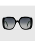 [GUCCI] Square sunglasses with Web 623884J16911013