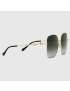 [GUCCI] Square frame sunglasses 648494I33308012