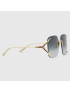 [GUCCI] Square metal sunglasses 610393I33308017