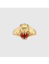 [GUCCI] Lion head 18k ring with fire opal 627134J5C308036