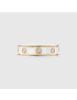 [GUCCI] Icon ring with yellow gold Interlocking G 606826J85V58062