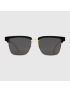 [GUCCI] Square metal and acetate sunglasses 596071J07701011