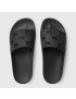 [GUCCI] Womens rubber GG slide sandal 573922JDR001000