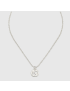 [GUCCI] Interlocking G necklace in  silver 479219J84008106