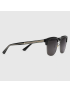 [GUCCI] Rectangular frame metal sunglasses 541392J07701010