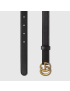 [GUCCI] Leather belt with Double G buckle 409417AP00T1000