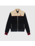 [GUCCI] Rib cotton velour zip up jacket 645247XJC6C4447