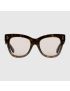 [GUCCI] Cat eye frame sunglasses 691297J07402374