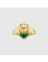 [GUCCI] Lion head 18k ring with chrome diopside 627134J45868067