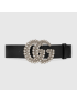 [GUCCI] Leather belt with Double G buckle 582100AP0IN1081