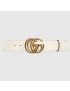 [GUCCI] Leather belt with Double G buckle 400593AP00T9022