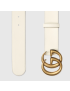 [GUCCI] Leather belt with Double G buckle 400593AP00T9022