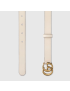 [GUCCI] Leather belt with Double G buckle 409417AP00T9022