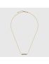 [GUCCI] Link to Love necklace with  bar 702332J85G08061