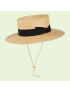 [GUCCI] Straw boater hat 6968694HAOE9760